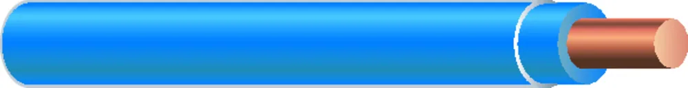 14 AWG 19 HILOS CU SÓLIDO T90/TWN75/THHN/THWN 600V AZUL 2500 FT