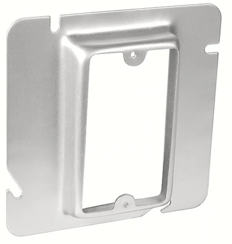 4-11/16" Square One Gang Device Ring - 3/4" Raised
