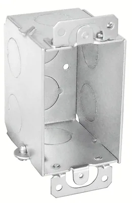 CAJA DE INTERRUPTOR 3" X 2", 2-1/2" PROFUNDIDAD - ACOPLABLE, CON PERFORACIONES PARA TUBO CONDUIT
