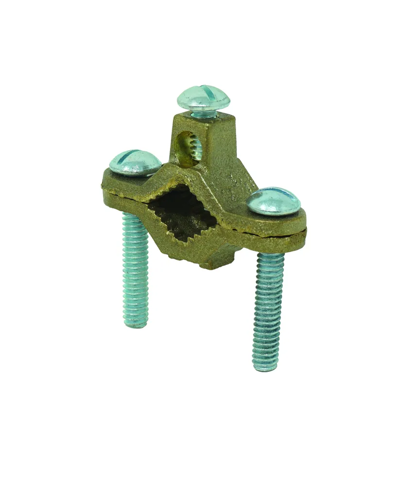 ABRAZADERA DE TIERRA, BRONCE, 1/2"-1", #10-#2AWG, 1 PZ