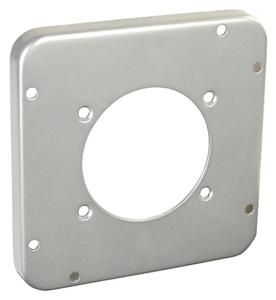 Tapa de Superficie Industrial Cuadrada 4-11/16", Elevada 1/2" - Diámetro 2.441"