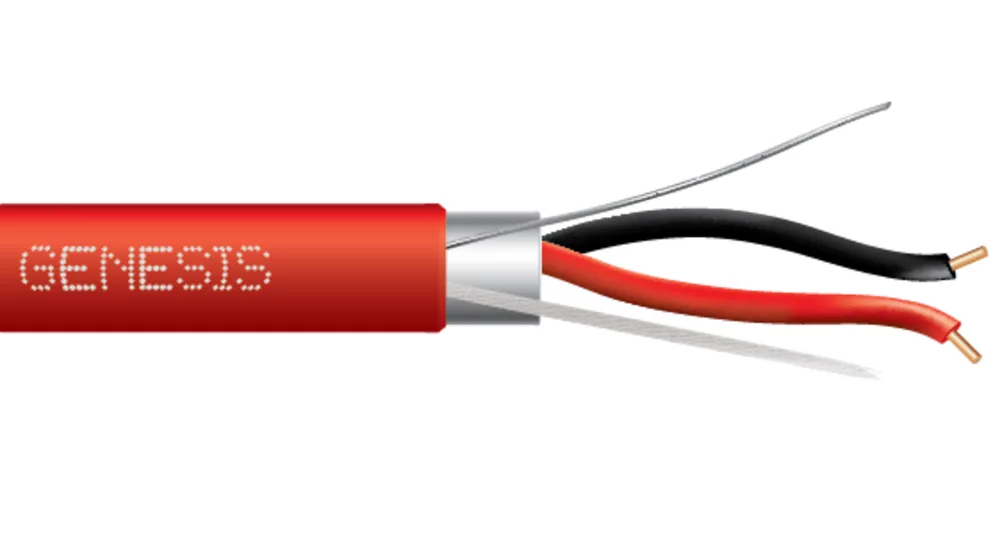 Cable blindado para alarma contra incendios, riser (vertical)