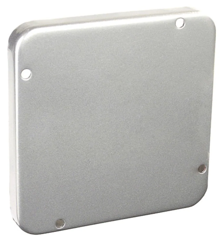 4-11/16" Square Industrial Surface Cover, 1/2" Raised - Blank