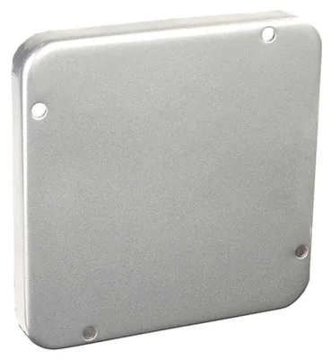 Tapa Cuadrada Industrial de 4-11/16", 1/2" Elevada - En Blanco