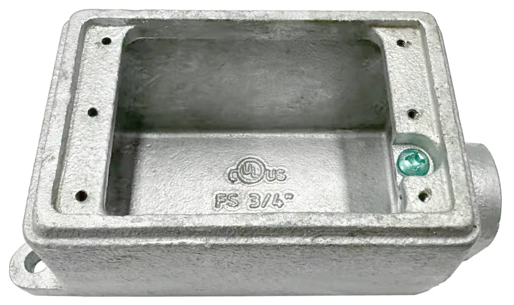 CAJA SERVICIO 1" CONCENTRADOR SIMPLE GALVANIZADO