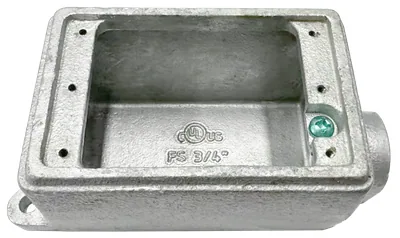 CAJA SERVICIO 1" CONCENTRADOR SIMPLE GALVANIZADO