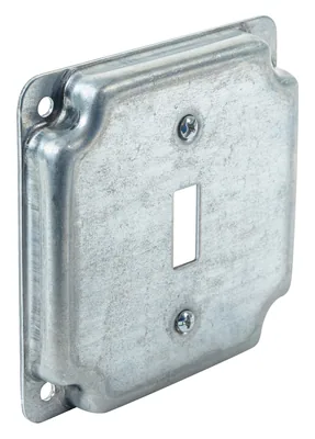 4" SQUARE INDUSTRIAL SURFACE COVER, 1/2" RAISED - TOGGLE