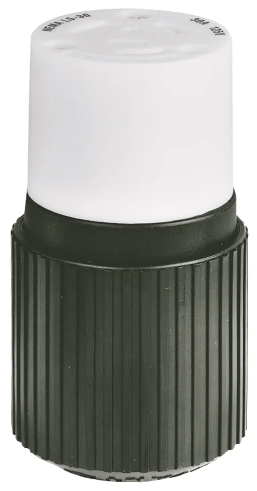 30A/125V NEMA L5-30R NYLON NEGRO CONECTOR CORDÓN TWISTLOCK HUBBELL HBL2613BK