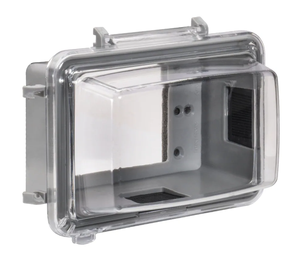 TAPA DE UN GANG POLIÉSTER 14/1 PARA USO EN INTEMPERIE TRANSPARENTE PROFUNDIDAD 3.5"