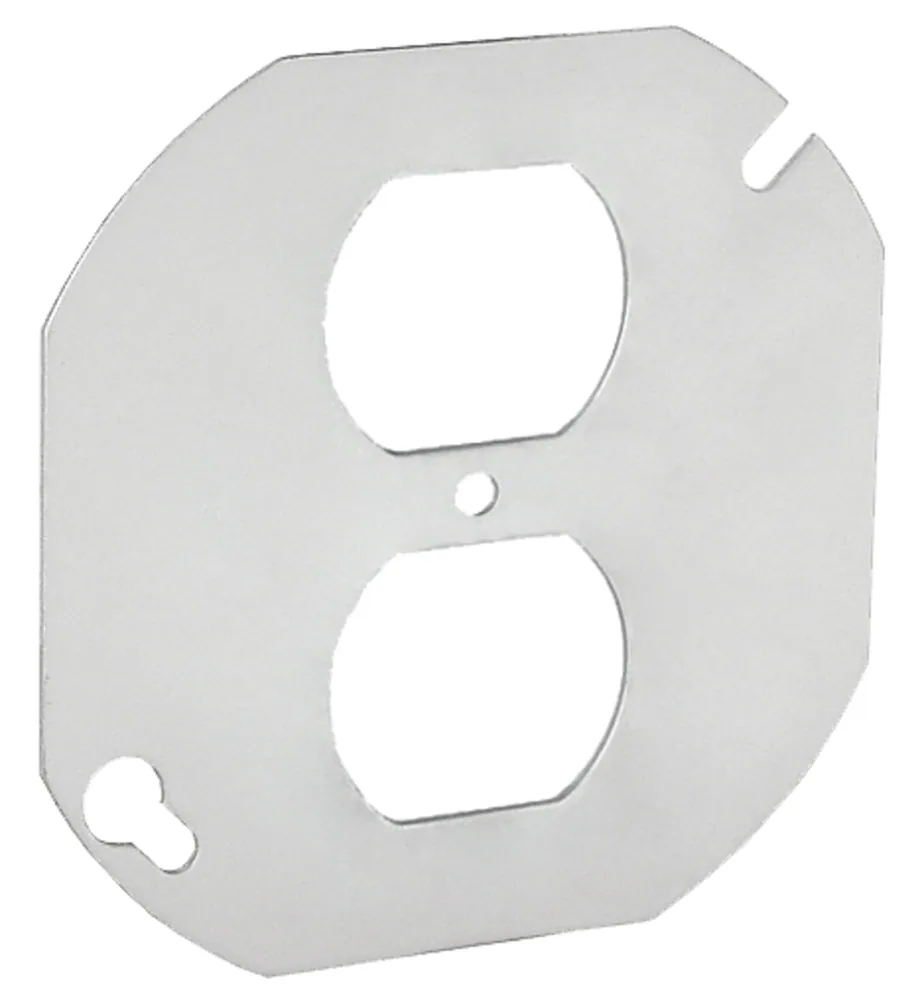 4" Octagon Flat Cover - Duplex