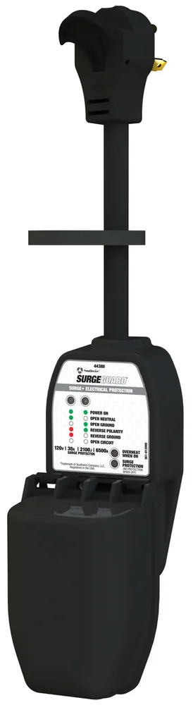 Protector de sobretensión portátil de 30A* con tapa