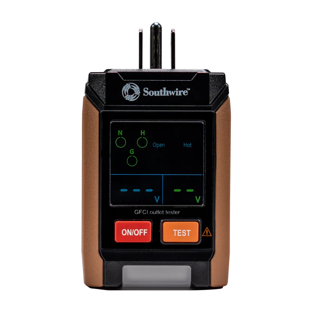 PROBADOR RECEPTÁCULO GFCI CON LCD