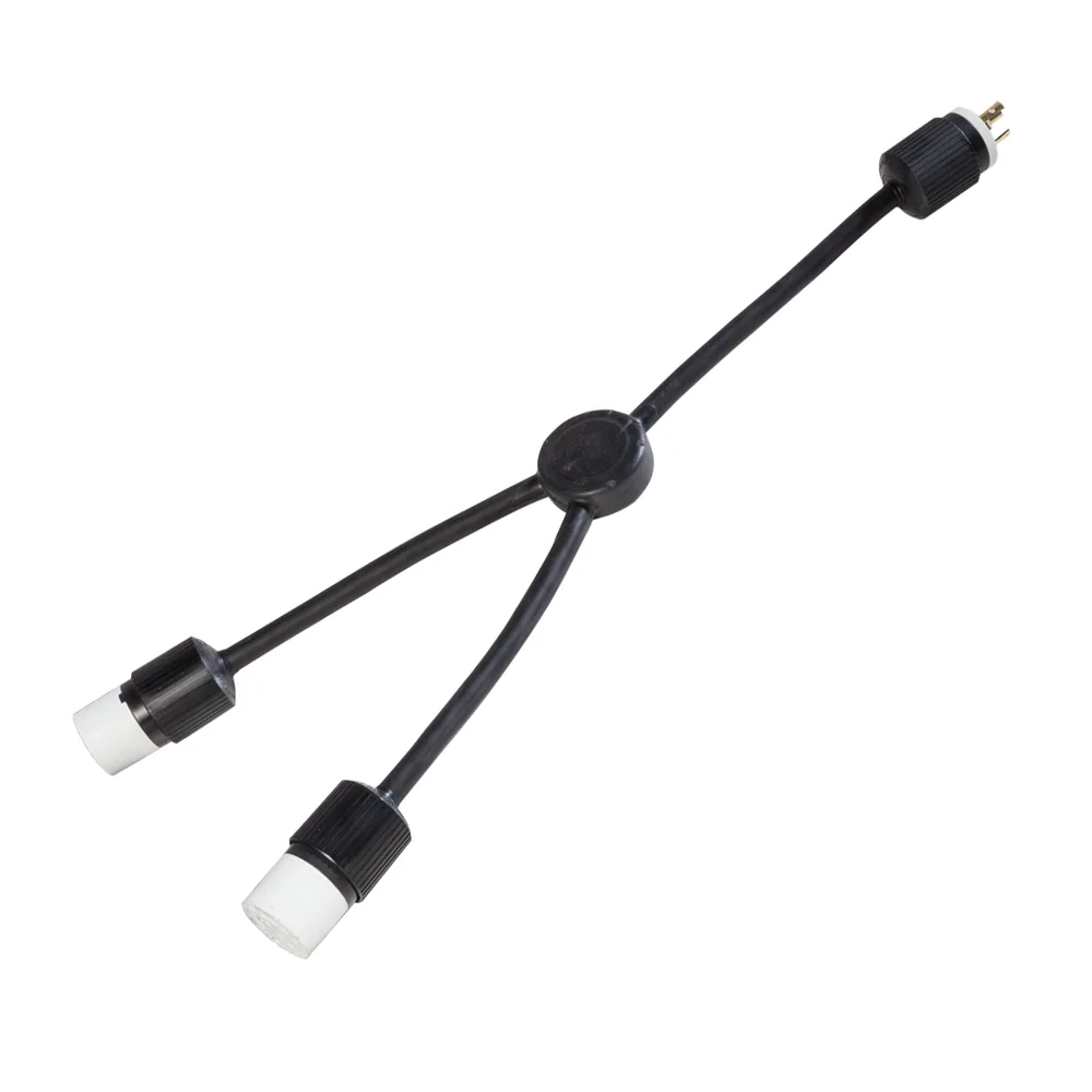 Adaptador Y 3 pies 30A 10/3 L6-30P a Dos L6-30R