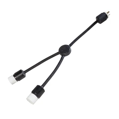 Adaptador Y 3 pies 30A 10/3 L6-30P a Dos L6-30R
