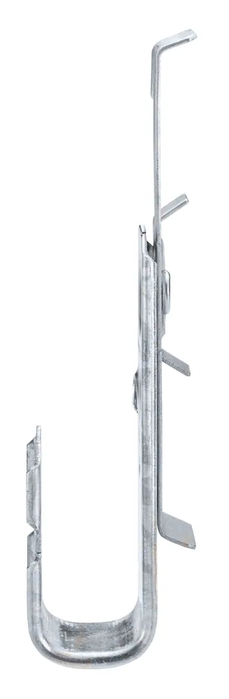 GANCHO J 2" ENSAMBLADO A VARILLA 3/8" ABRAZADERA CABLE- 40 PIEZAS