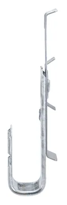 GANCHO J 2" ENSAMBLADO A VARILLA 1/4" ABRAZADERA CABLE- 40 PIEZAS