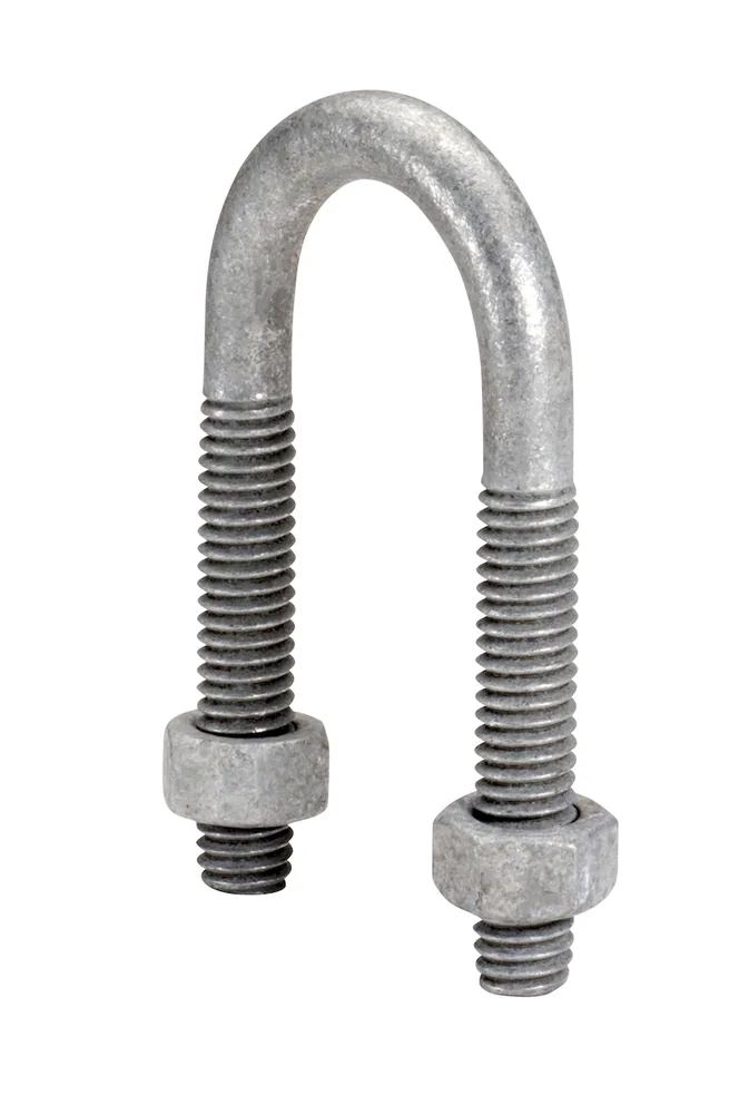 PERNO EN U RMC 1/2" CON TUERCAS HEXAGONALES GALVANIZADO POR INMERSIÓN EN CALIENTE
