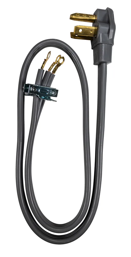 SOUTHWIRE, CORDÓN DE REEMPLAZO 10/3 SRDT PLANO 4' GRIS 30 AMP NEMA 10-30P CORDÓN SECADORA