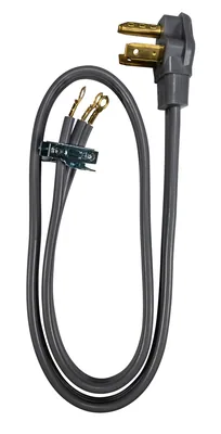SOUTHWIRE, CORDÓN DE REEMPLAZO 10/3 SRDT PLANO 4' GRIS 30 AMP NEMA 10-30P CORDÓN SECADORA