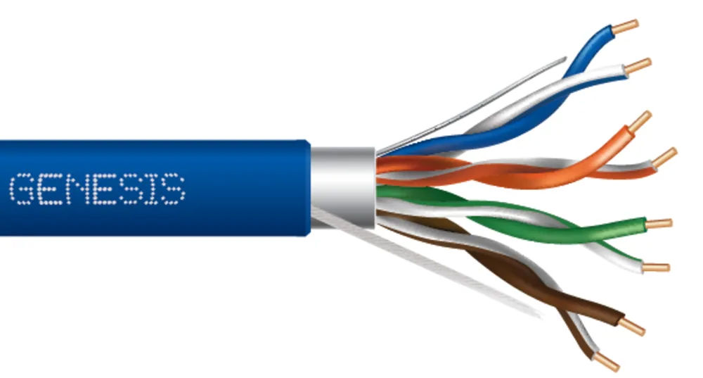 Cable blindado Categoría 5e, riser (vertical)