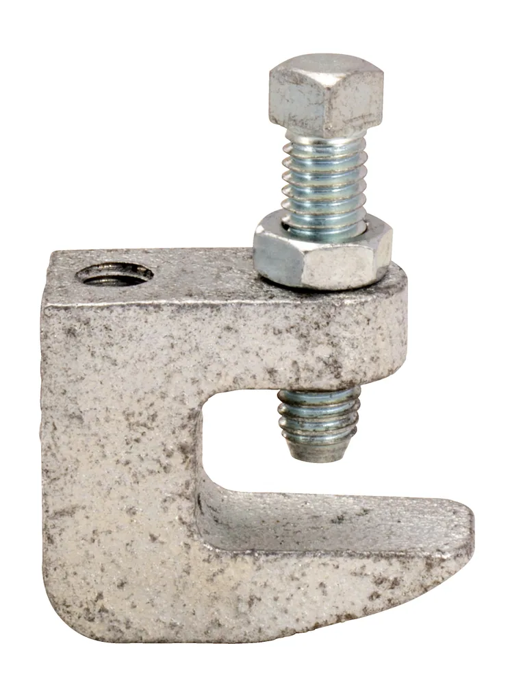 ABRAZADERA PARA VARILLA EG HIERRO 3/8" CON BRIDA 3/4"- PAQUETE 100
