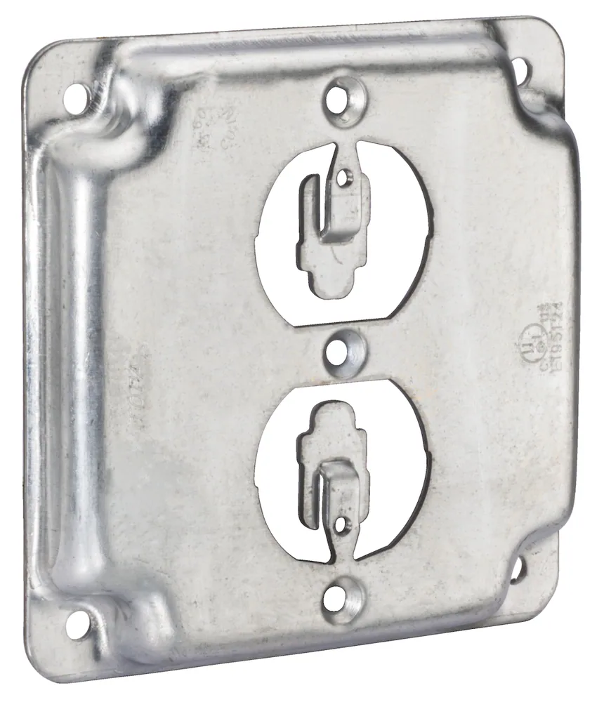 4" SQ TAPA 1-DPX RECEPTÁCULO EMBUTIDO