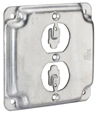4" SQ TAPA 1-DPX RECEPTÁCULO EMBUTIDO