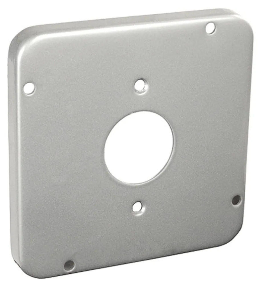 4-11/16" Square Industrial Surface Cover, 1/2" Raised - 1.406" Dia.