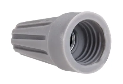 CONECTOR CABLE GRIS 100 PAQUETE