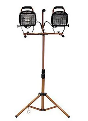 LÁMPARA DE TRABAJO TELESCÓPICA GEMELA 1000W