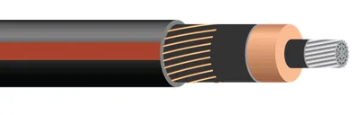 Aluminio 35KV EPR MV con Chaqueta LLDPE