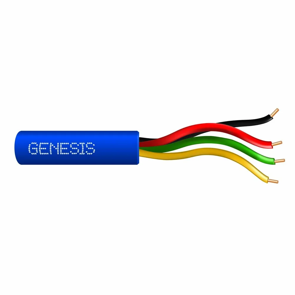 22 SÓLIDO 4 CONDUCTORES CU CL2R/FPLR/CMR AZUL GEN 1000 FT