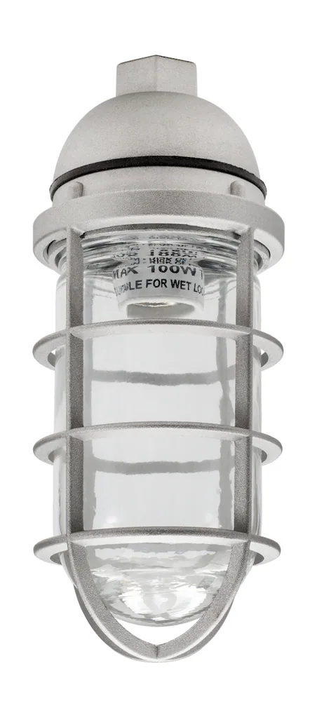 LUMINARIA COLGANTE RESISTENTE A VAPORES 3/4" CON JAULA