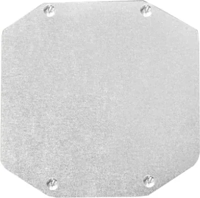 PLACA DE PROTECCIÓN DE CABLE Y DISPOSITIVOS PARA 2 CAJAS DE ACERO