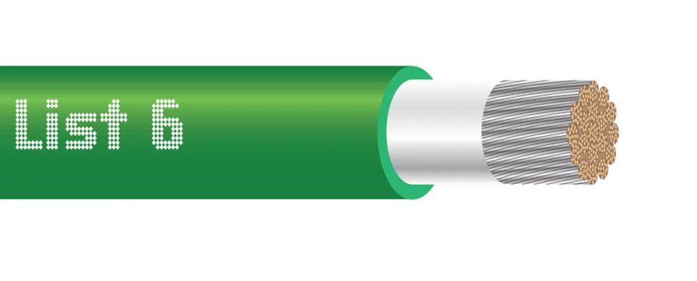 Cable de puesta a tierra para telecomunicaciones TELCOFLEX®-G L6, verde