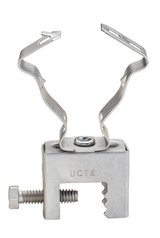 ABRAZADERA PARA TUBO CONDUIT A VIGA 1/2"-3/4" MONTAJE LATERAL - PAQUETE 100