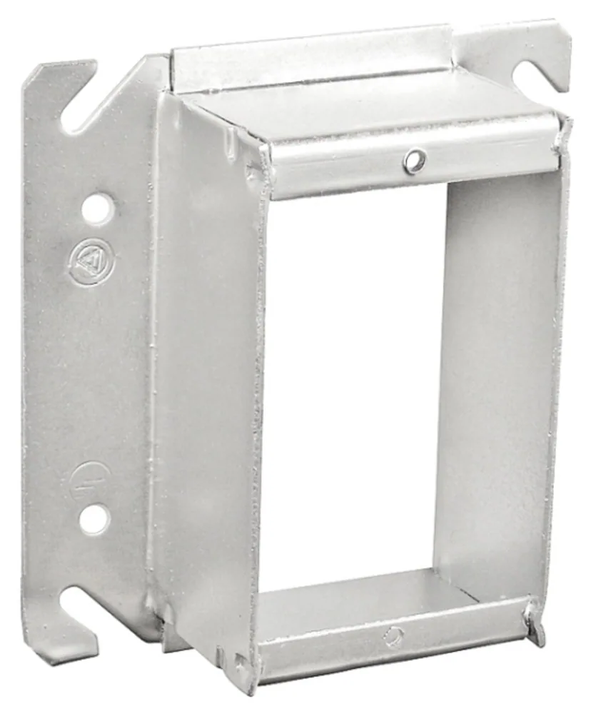 4" Square One Gang Device Tile Ring - 1-1/4" Raised