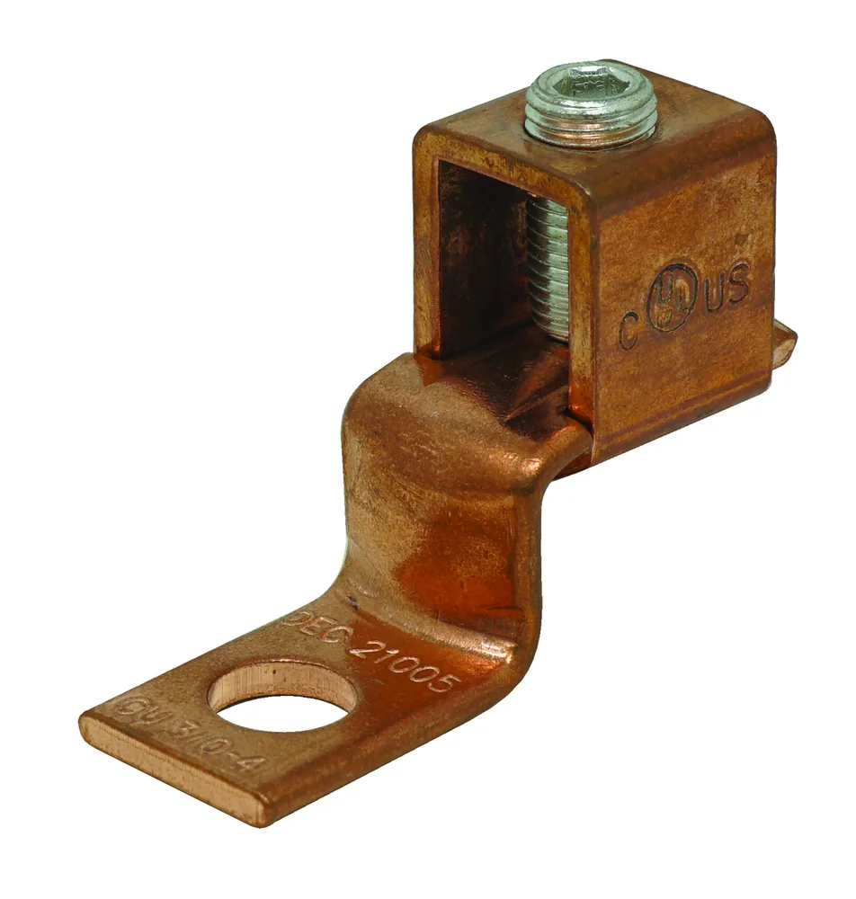ZAPATA LENGÜETA DESCENTRADA, COBRE, #4-3/0AWG, 2 PAQUETE