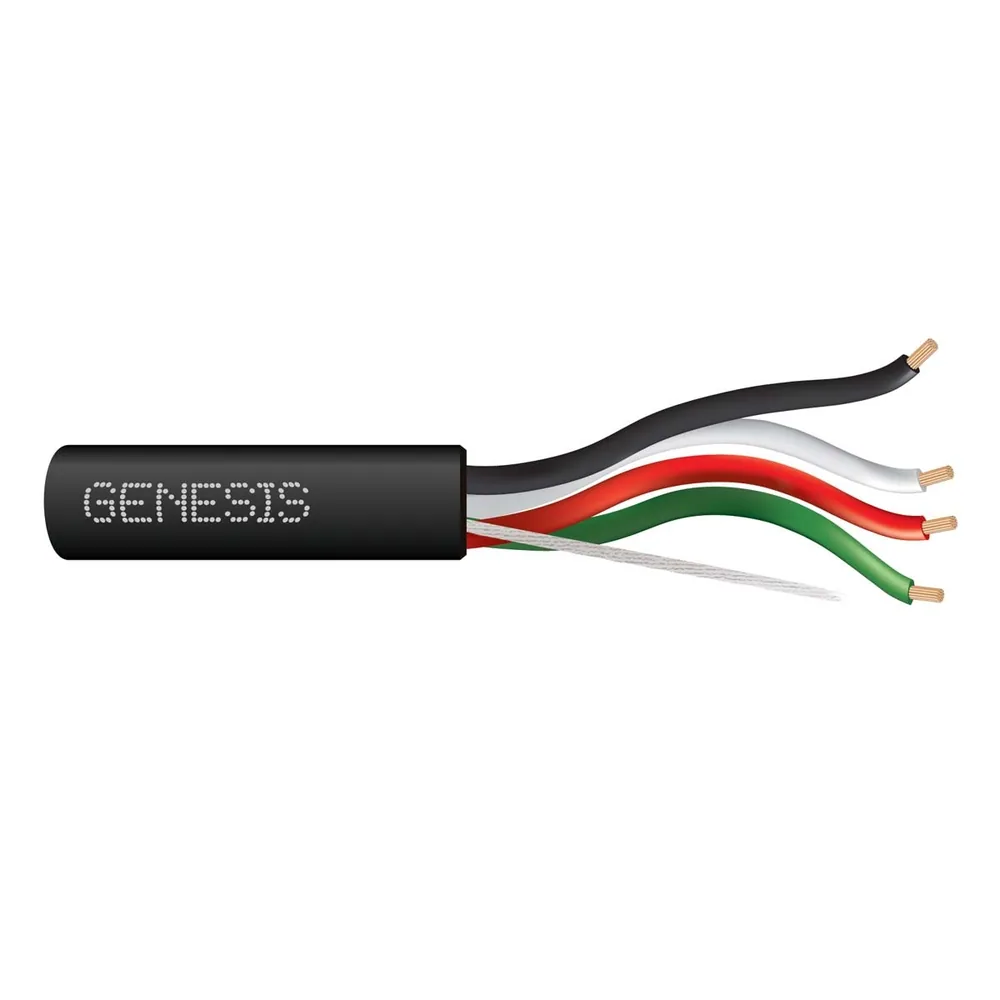 14-7 4 CONDUCTORES CU THHN/PVC NEGRO/ROJO/BLANCO/VERDE TIPO TC-ER-JP 600V NEGRO GEN 250 FT