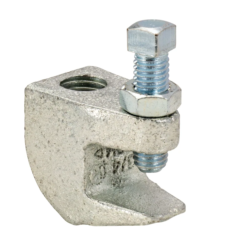 ABRAZADERA DE VIGA DE HIERRO GALVANIZADO VARILLA 3/4" BRIDA 3/4" - 50 PAQUETES