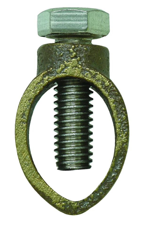 ABRAZADERA PARA VARILLA DE TIERRA, BRONCE, 1/2"-3/4", #10-1/0AWG, 1 PZ