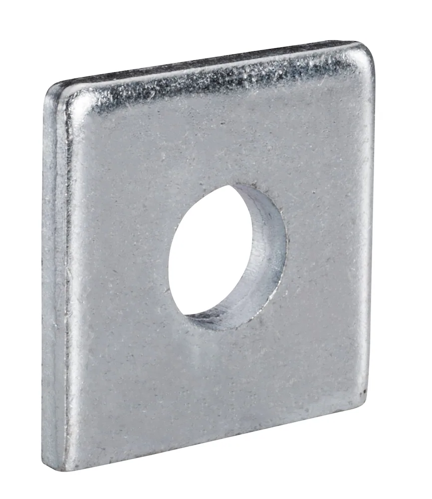 ARANDELA CUADRADA PARA CANALETA 5/16" VARILLA, AGUJERO 3/8" - PAQUETE 100