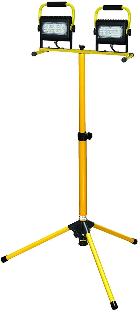 LUZ DE TRABAJO LED PROBUILT SERIE SLIM 30 WATTS - DOBLE CABEZAL CON TRÍPODE DE 2 PASOS