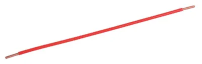 PIGTAIL, SOLID WIRE, STRIPPED/STRIPPED, RED, #12AWG, 8", 100PK