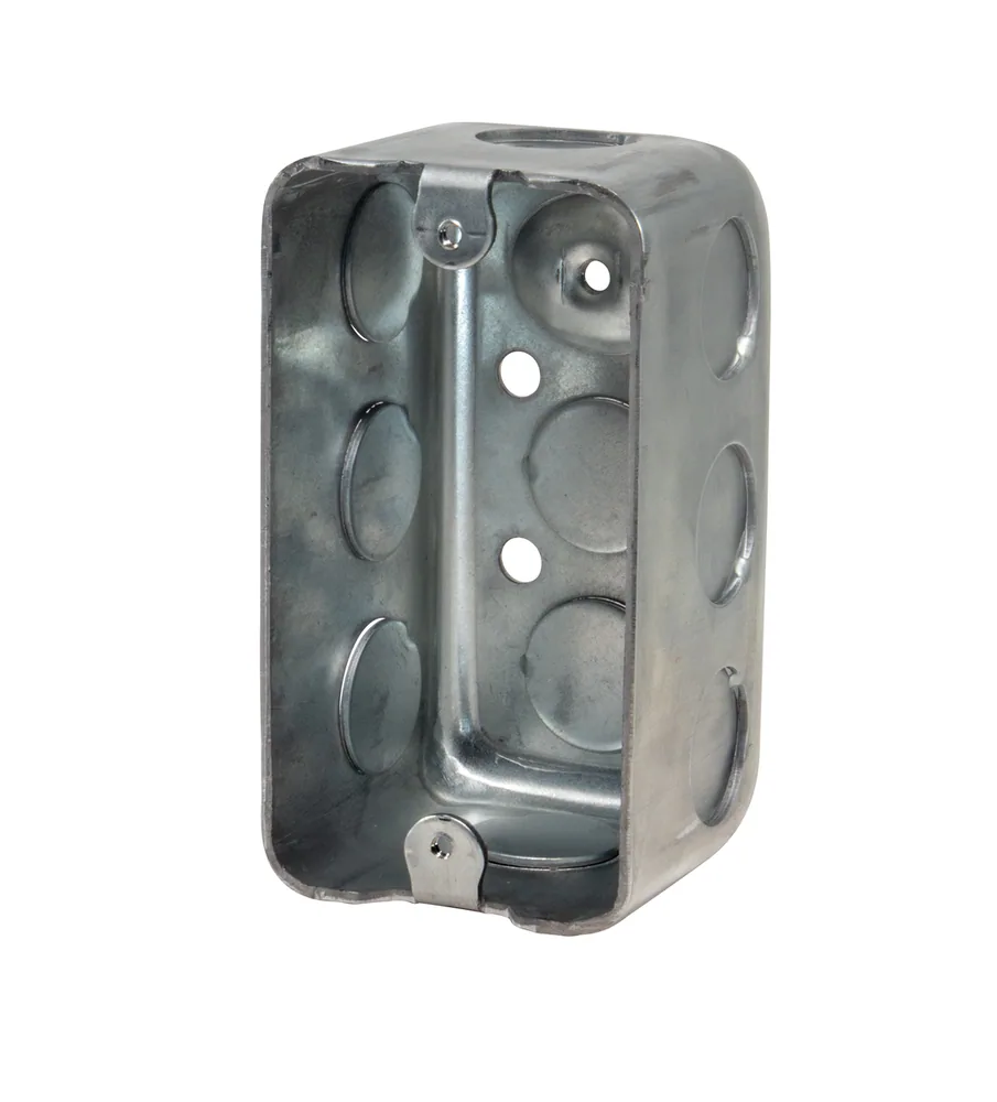 Caja Práctica, 2-1/8" de Profundidad - Embutida, Con KO para Tubo Conduit