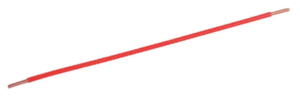 PIGTAIL, SOLID WIRE, STRIPPED/STRIPPED, YELLOW, #14AWG, 8", 100PK