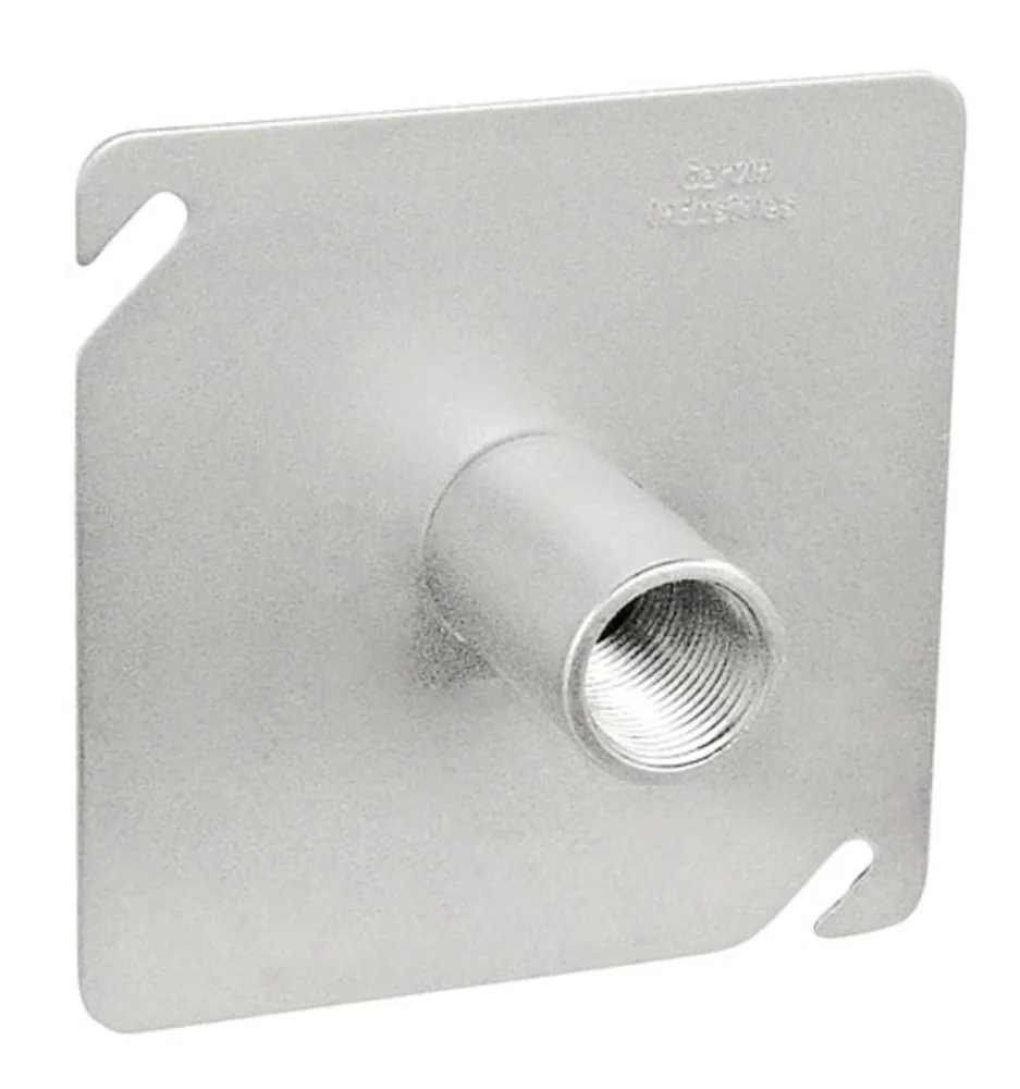 SOPORTE PARA LUMINARIA FIJA 4" CUADRADO ZINC 1/2"