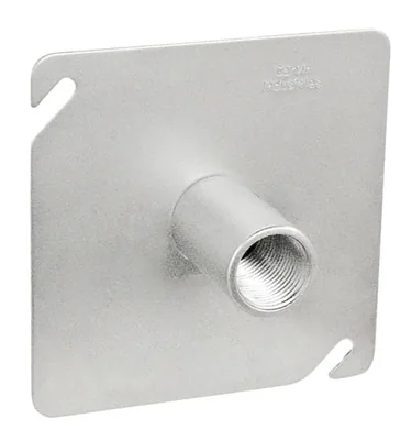 SOPORTE PARA LUMINARIA FIJA 4" CUADRADO ZINC 1/2"