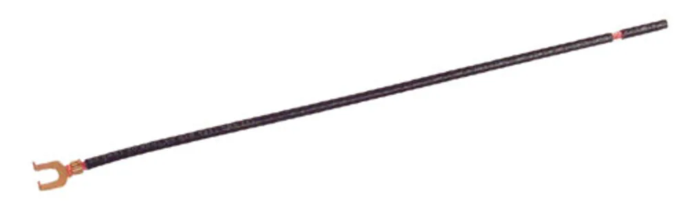 COLETA, CABLE CABLEADO, TERMINAL PALA/PELADO, NEGRO, #12AWG, 8", 100 PAQUETES