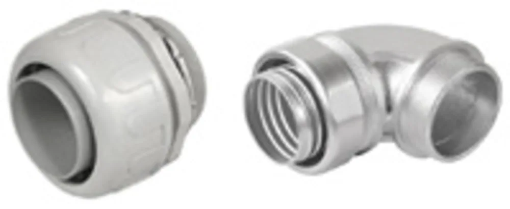 CONNECTOR,3/4" METALLIC LT FITTING 90DEG MLTFR075